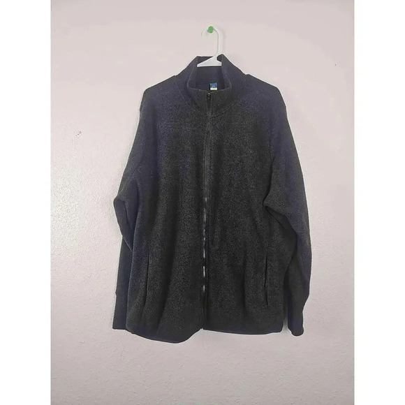 Old Navy Jackets & Blazers - Old Navy Grey Zip-Up Fleece Jacket Full-Zip Long Sleeves 3XL